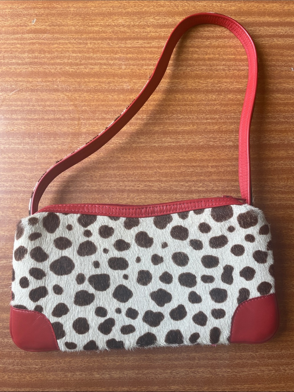 Vintage Leather & Spotted Haircalf Bag